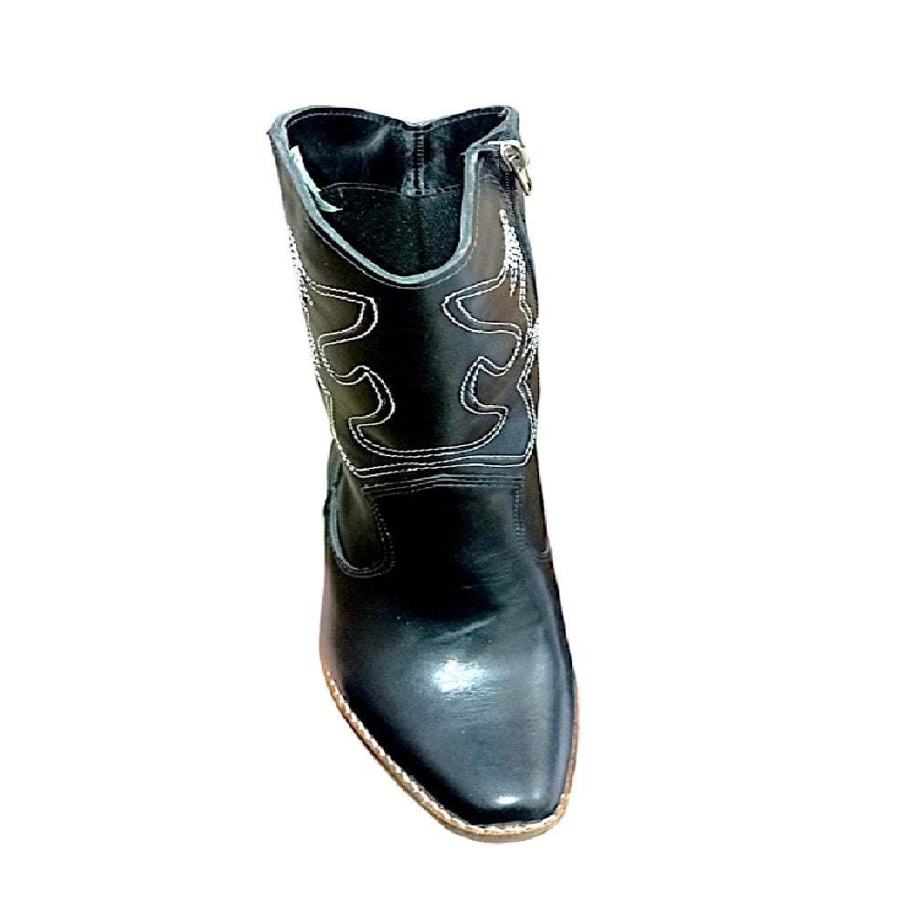 Bota Vaquera Caña Alta Cuero Mujer