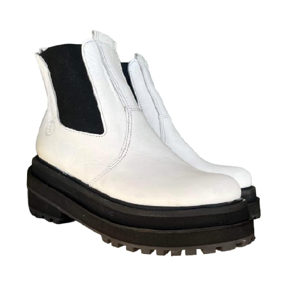 Botas Media Caña Cuero Mujer