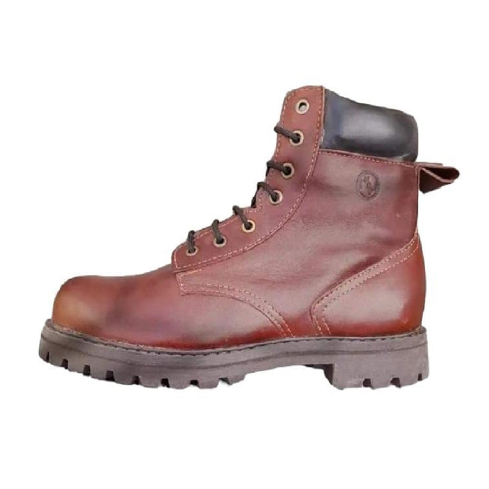 Bota Leñadora Todo Terreno Cuero Hombre