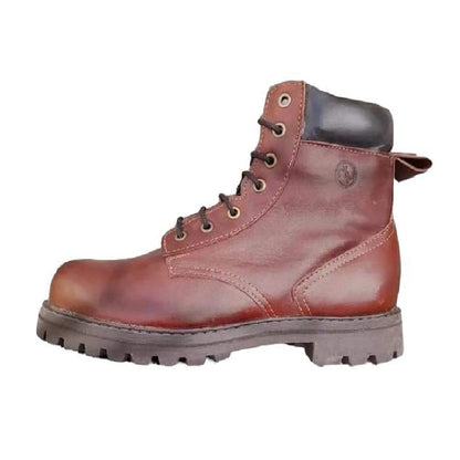 Bota Leñadora Todo Terreno Cuero Hombre