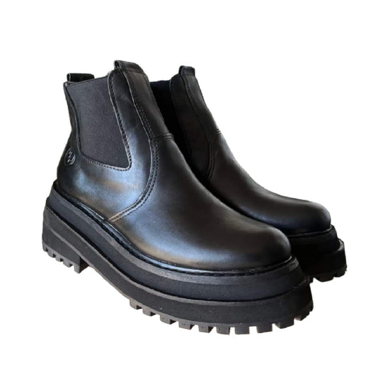 Botas Media Caña Cuero Mujer